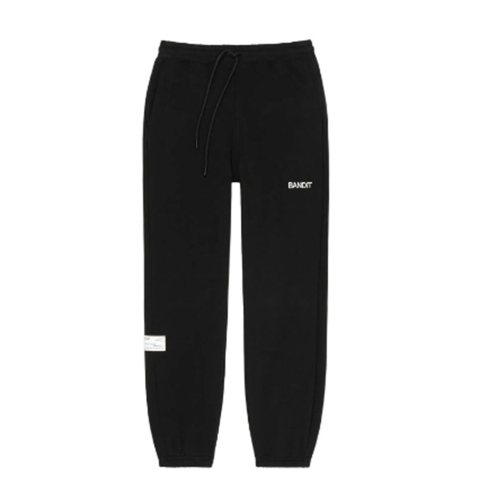 Bandit Unisex Black Classic Cotton Fleece Sweatpants Size XL
